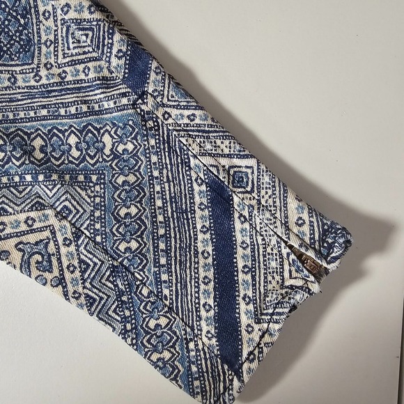 Denim Supply Ralph Lauren Jeans Womens 28 Blue Skinny Ankle Zip Aztec Boho Y2K - Picture 12 of 13